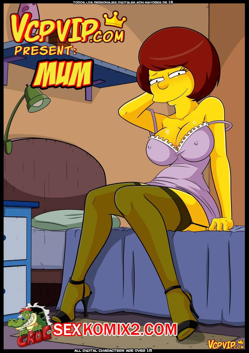 Порно комикс Мама. Mama. The Simpsons. Croc