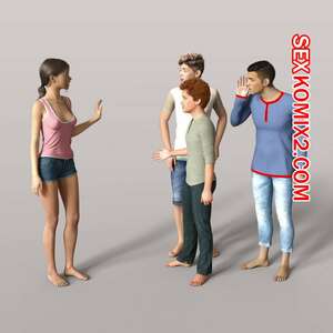 Порно комикс Плохие соседи. Zueri