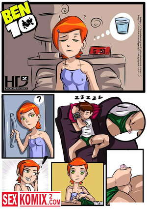 Порно комикс Сестра отсосала спящему брату. Бен 10