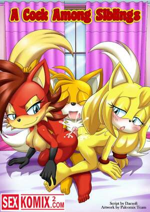 Порно комикс Соник Член между сестрами