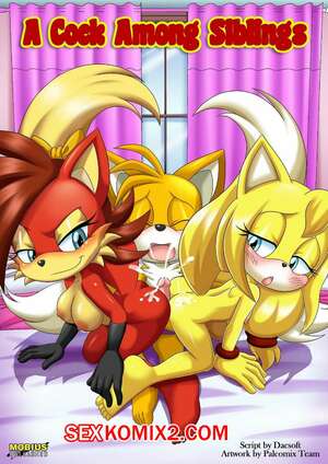 Порно комикс Соник. ЧЛЕН МЕЖДУ СЁСТРАМИ