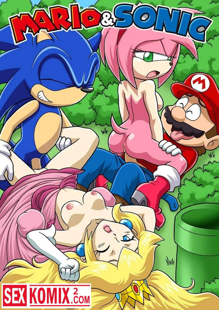 Порно комикс Соник и Марио