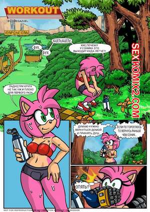 Порно комикс Соник. Тренировка