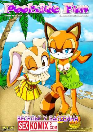 Порно комикс Соник Веселье у бассейна