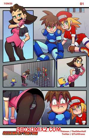 Порно комикс В поисках внимания. Seeking Attention. Mega Man Legends. TheOtherHalf